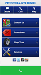 Mobile Screenshot of petestireandautoservice.com
